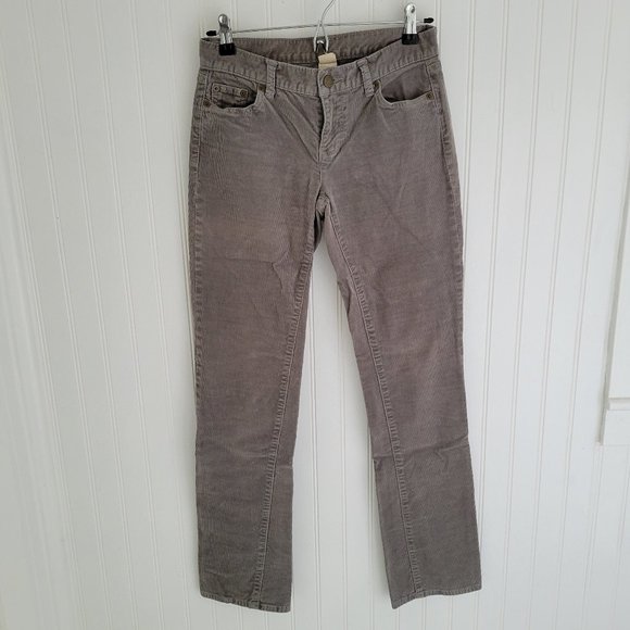 J. Crew Matchstick grey corduroy  pants (Size 27) - Picture 1 of 9